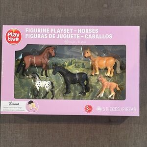 HORSES Figures Playset - 5 pieces NEW